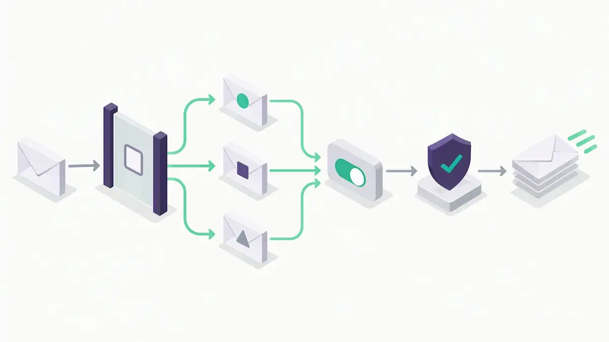 Privacy by design email workflow